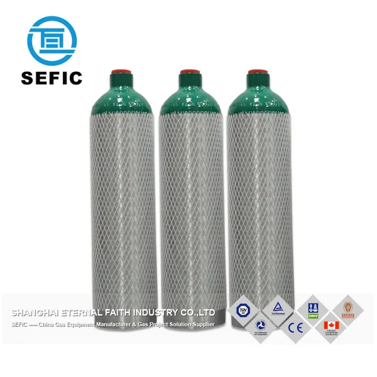 GB Standard 150bar Aluminum Alloy Empty Gas Cylinder